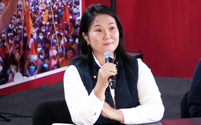 Dados do órgão ONPE de junho de 2026 indicam a vitória de Keiko Fujimori com 50,12% dos votos em disputa com Roberto Sánchez, com o índice de 99,86% de apuração das urnas.