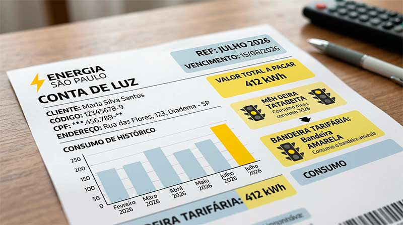 Acréscimo de R$ 1,885 a cada 100 quilowatts-hora será mantido.