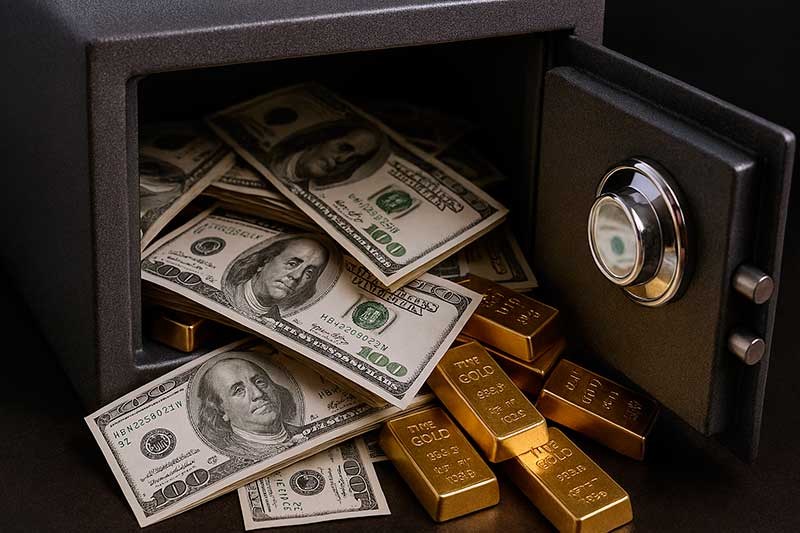 Moeda norte-americana fechou a R$ 5,2282 na compra, enquanto principal índice da B3 encerrou aos 185.998 pontos, influenciado por realização de lucros e cautela pré-feriado com movimentação em ouro e prata no mercado chinês.